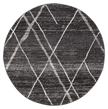Load image into Gallery viewer, Oasis Noah Charcoal Contemporary Round Rug

