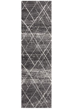 Load image into Gallery viewer, Oasis Noah Charcoal Contemporary Runner Rug
