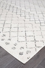 Load image into Gallery viewer, Oasis Selma White Grey Tribal Runner Rug

