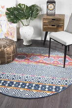 Load image into Gallery viewer, Oasis Sabrina Multi Tribal Round Rug
