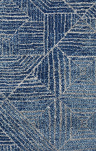 Load image into Gallery viewer, Oasis Kenza Contemporary Navy Rug
