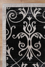 Load image into Gallery viewer, Katarina Rizhao Black &amp; Cream Contemporary Soft Rug
