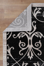 Load image into Gallery viewer, Katarina Rizhao Black &amp; Cream Contemporary Soft Rug
