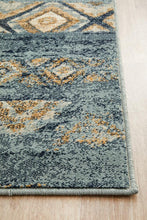 Load image into Gallery viewer, Oxford Mayfair Contrast Blue Runner Rug
