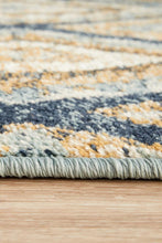 Load image into Gallery viewer, Oxford Mayfair Contrast Blue Runner Rug
