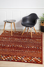 Load image into Gallery viewer, Oxford Mayfair Squares Rust Rug
