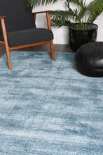 Load image into Gallery viewer, Zara Solid Blue Modern Rug - Rug Empire
