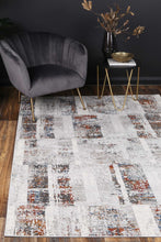 Load image into Gallery viewer, Esim Grey Rust Abstract Rug freeshipping - Rug Empire
