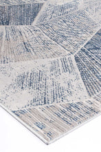 Load image into Gallery viewer, Isaiah Grey Blue Tiled Geometric Rug freeshipping - Rug Empire
