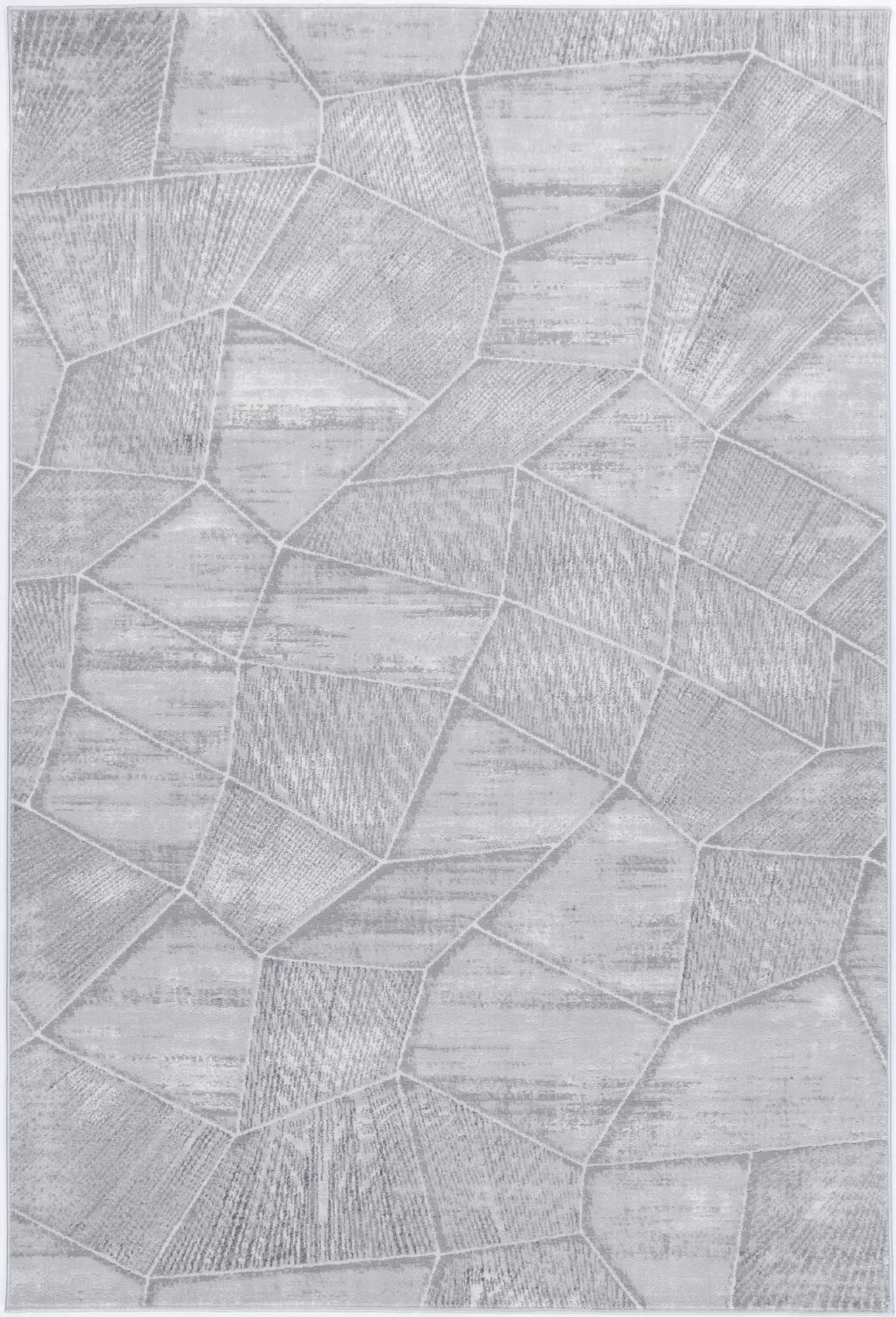 Isaiah Grey Tiled Geometric Rug freeshipping - Rug Empire