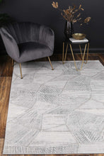 Load image into Gallery viewer, Isaiah Grey Tiled Geometric Rug freeshipping - Rug Empire
