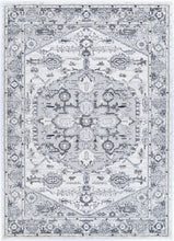 Load image into Gallery viewer, Kawsar Grey White Rug
