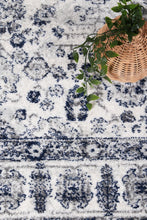 Load image into Gallery viewer, Kawsar Navy Cream Traditional Rug
