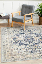 Load image into Gallery viewer, Esquire Brushed Traditional Blue Rug
