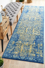 Load image into Gallery viewer, Radiance 411 Royal Blue Runner Rug
