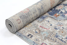 Load image into Gallery viewer, Sans Souci Transitional Navy Multi Rug - Rug Empire
