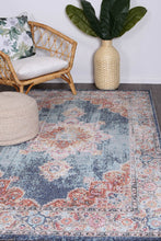 Load image into Gallery viewer, Sans Souci Transitional Navy Rug - Rug Empire
