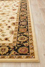 Load image into Gallery viewer, Sydney Collection Classic Rug Ivory With Black Border
