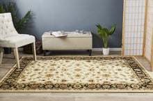 Load image into Gallery viewer, Sydney Collection Classic Rug Ivory With Black Border
