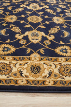 Load image into Gallery viewer, Sydney Collection Classic Rug Blue With Ivory Border
