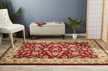 Load image into Gallery viewer, Sydney Collection Classic Rug Red With Ivory Border
