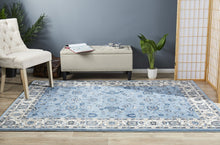 Load image into Gallery viewer, Sydney Collection Classic Rug Sky Blue Border
