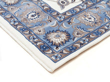 Load image into Gallery viewer, Sydney Classic Runner White With Blue Border Runner Rug
