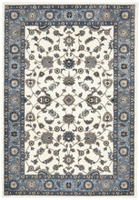 Load image into Gallery viewer, Sydney Collection Classic Rug White With Blue Border
