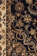 Load image into Gallery viewer, Sydney Collection Medallion Rug Blue With Ivory Border
