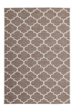Load image into Gallery viewer, Sunset 604 Outdoor and Kitchen Beige Rug with Moroccan Design - Lalee Designer Rugs
