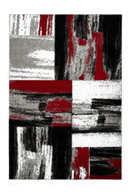 Load image into Gallery viewer, Swing 100 Modern Red and Black Rug with Checkered Design - Lalee Designer Rugs
