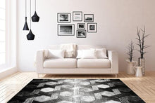Load image into Gallery viewer, Swing 101 Modern Silver Rug with Geometric 3D Design - Lalee Designer Rugs
