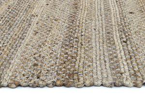 Taj Natural Basket Weave Grey Jute Rug