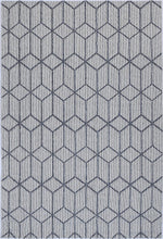 Load image into Gallery viewer, Barbados Greenslade Charcoal Geometric Outdoor/Indoor Rug
