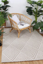 Load image into Gallery viewer, Barbados Onika Beige Geometric Outdoor/Indoor Rug
