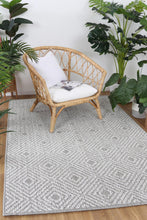Load image into Gallery viewer, Barbados Walasi Ash Geometric Outdoor/Indoor Rug
