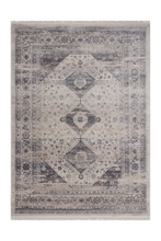 Load image into Gallery viewer, Vintage 703 Faded Silver Rug with Medallions - Lalee Designer Rugs
