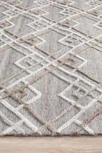 Load image into Gallery viewer, Vaucluse Winter Silver Stream Modern Rug - Rug Empire
