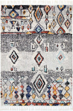 Load image into Gallery viewer, Boho Moroccan Meknes Silver Rug
