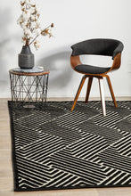 Load image into Gallery viewer, Watson Black &amp; Gold Rug freeshipping - Rug Empire
