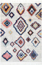 Load image into Gallery viewer, Boho Moroccan Agadir White Rug
