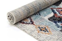 Load image into Gallery viewer, Boho Moroccan Ifran Blue Rug
