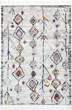 Load image into Gallery viewer, Boho Moroccan Taza White Rug

